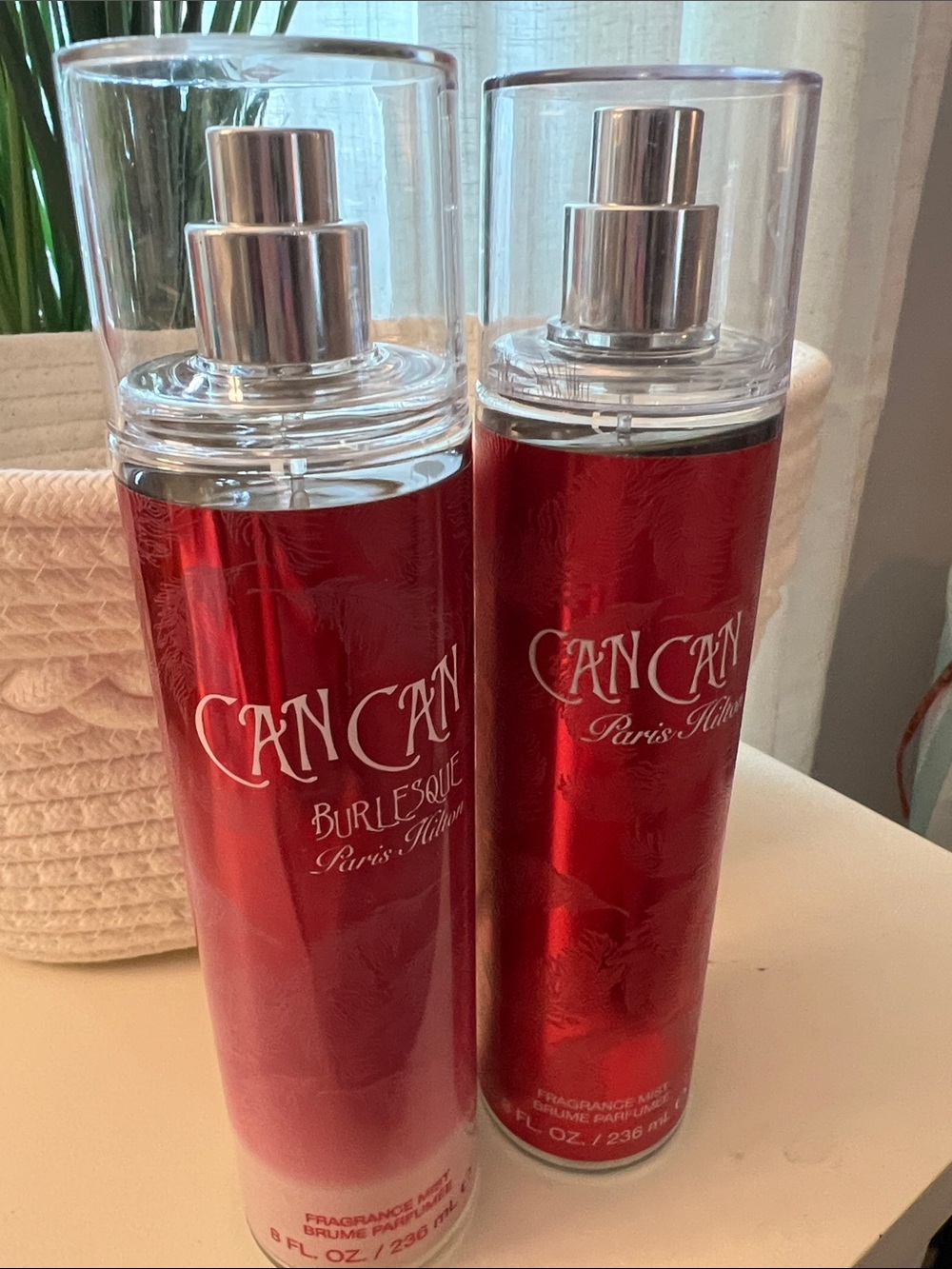 Paris Hilton Can Can Red Fragrance Mist Duo – Metallic Red Bottles - Picture 2 of 3